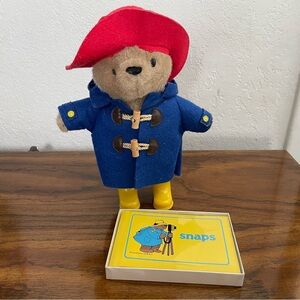 Yottoy Paddington Bear stuffie and Eden vintage Snaps album